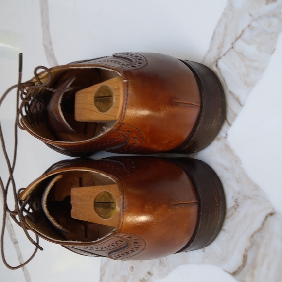 Cole Haan Derby Oxford Wingtip brown leather lace up shoes Mens 9 - Picture 3 of 11